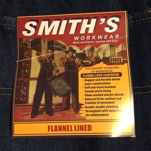 smiths flannel lined jeans